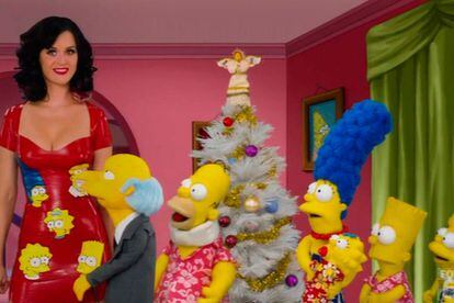 El especial de Navidad de Los Simpsons de 2010 trajo a una invitada tan especial como Katy Perry.