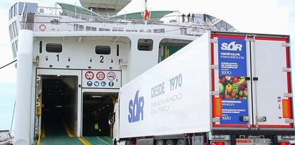 Uno de los camiones refrigerados de The Reefer Group que opera bajo la marca española SOR. 