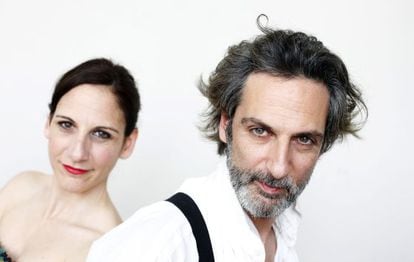 Malena y Ernesto Alterio, el pasado martes, en el Teatro La Latina de Madrid.