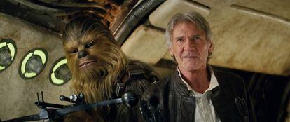 Harrison Ford, en un fotograma del Episodio 7 de 'La Guerra de las Galaxias'.