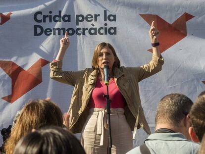 La presidenta del Parlamento de Catalu&ntilde;a Carme Forcadell.
