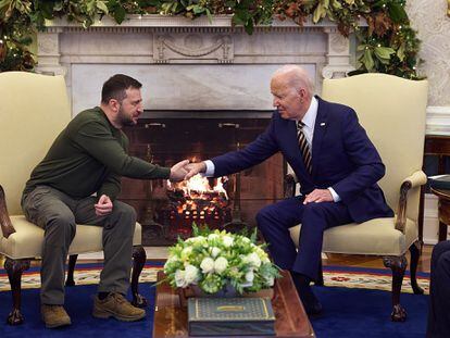 Zelenski y Biden reunidos en la Casa Blanca, el pasado diciembre.