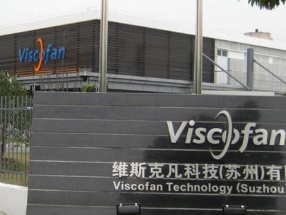 Fábrica de la empresa Viscofan en la ciudad china de Suzhou.