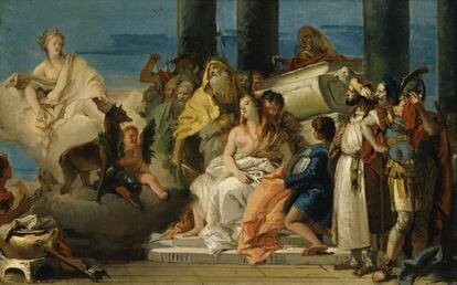 El sacrificio de Ifigenia, por Tiepolo.