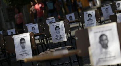 Fotografías de los estudiantes desaparecidos el 26 de septiembre.