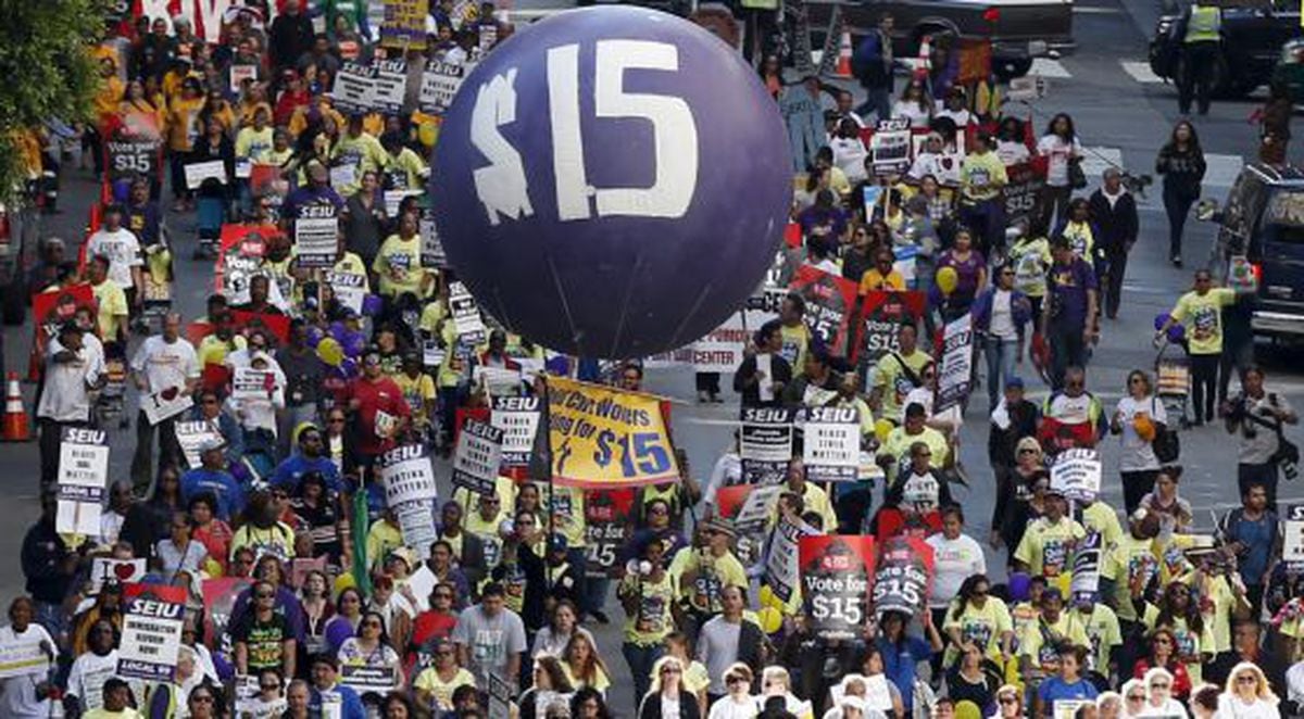 Salario mínimo: 15 dólares por hora: la pugna por los salarios toma fuerza en Estados Unidos | Estados Unidos | EL PAÍS