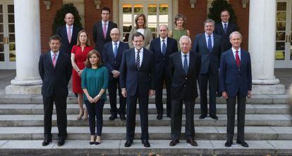 Los ministros de Mariano Rajoy, en julio de 2015.