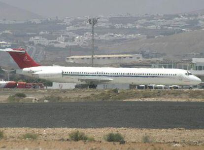 El avión de Air Plus efectúa un aterrizaje de emergencia en Lanzarote