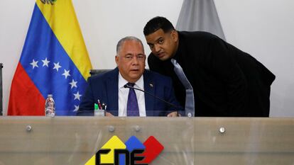 Elvis Amoroso, presidente del Consejo Nacional Electoral (CNE) de Venezuela.
