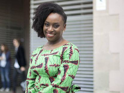 La escritora nigeriana Chimamanda Ngozi, en Barcelona. 