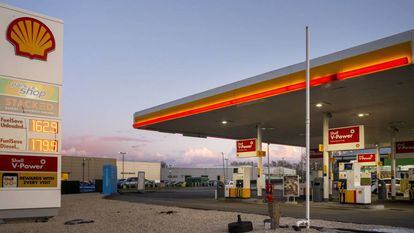Gasolinera de Shell en Cardiff (Gales).