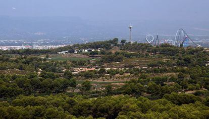 Parque tem&aacute;tico Port Aventura y terrnos adyacentes donde se contruir&aacute; el Barcelona World.