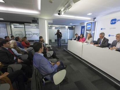 Reunión del comité ejecutivo del PP en Vitoria