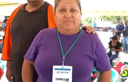 Lucía Rodríguez, la madre del minero Ramiro Torres Rodríguez, en una captura de pantalla del video viral.