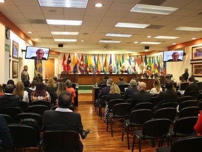 Una sesión de la Corte Interamericana de Derechos Humanos, el 13 de mayo de 2022.