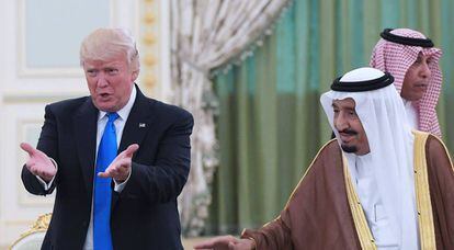 Donald Trump y Salmán bin Abdelaziz, en mayo de 2017 en Riad.