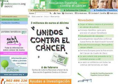 Página web de la Asociación Española contra el cancer.
