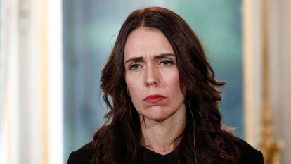 La primera ministra de Nueva Zelanda, Jacinda Ardern, en el Palacio del Elíseo, el pasado de mayo.