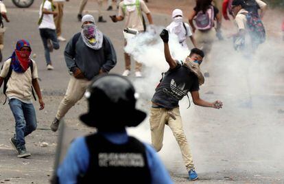 Manifestación de protesta el miércoles en Honduras