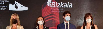 Maroto ha participado en la presentación del plan de empleo de Bizkaia.