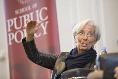 La directora del FMI, Christine Lagarde, el pasado 4 de febrero.
