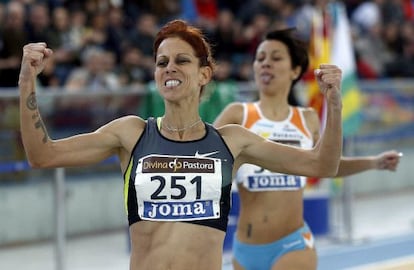 Natalia Rodríguez, en el nacional en pista cubierta de 2013.