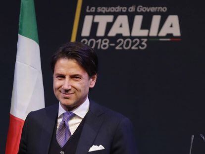 El candidato a primer ministro de Italia, Giuseppe Conte.