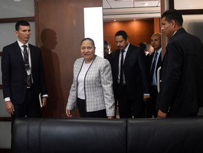 La fiscal general de Guatemala, Consuelo Porras, señalada por jueves y fiscales de obstrucción investigaciones contra la corrupción que involucran a funcionarios del Gobierno del presidente Giammattei.