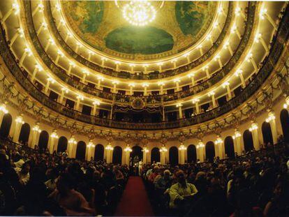 Interior del teatro Amazonas de Manaos.