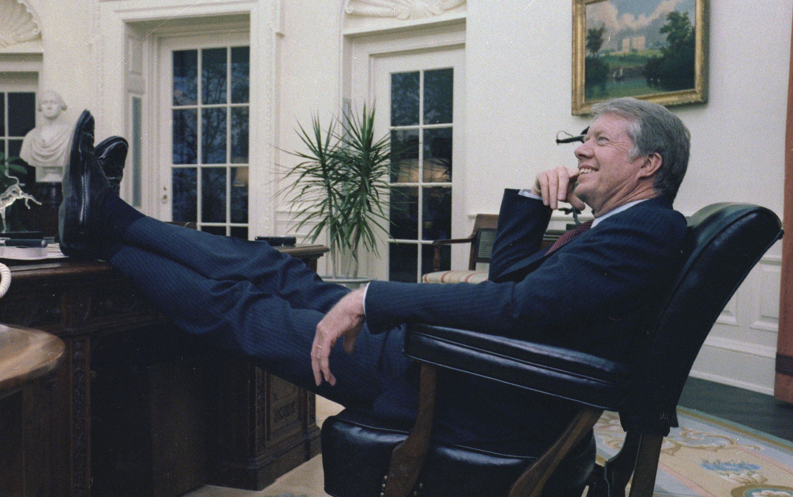 Jimmy Carter en el Despacho Oval en 1978. 