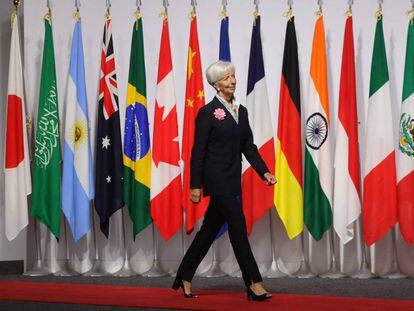 Christine Lagarde, llegando a la cumbre del G-20 en Osaka la semana pasada. 