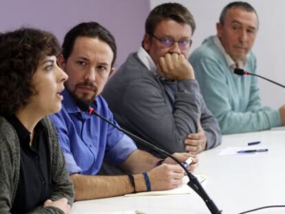 El líder de Podemos, Pablo Iglesias, este martes.