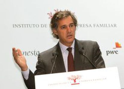 Jose Manuel Entrecanales, presidente de Acciona, durante l XV Congreso Nacional de la Empresa Familiar celebrado en Barcelona.