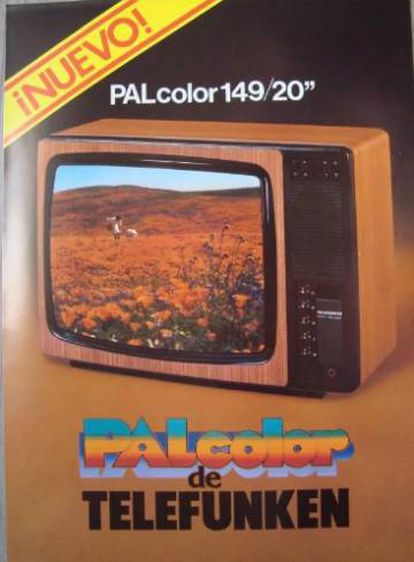 Anuncio del televisor Telefunken con sistema PAL.
