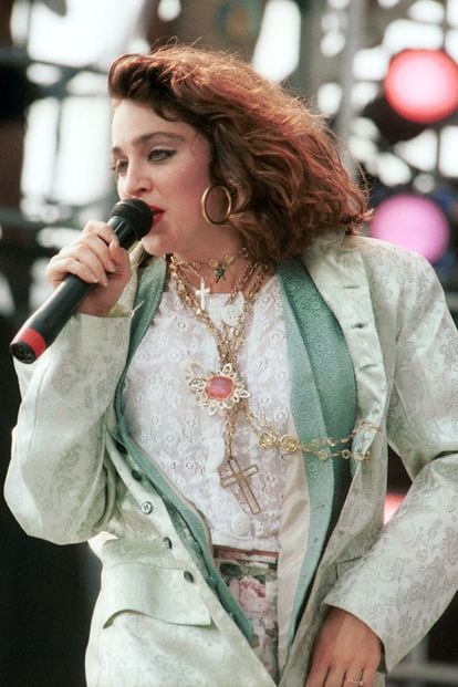 ¿Madonna en colores pastel? Bueno, en 1985 todo estaba permitido.