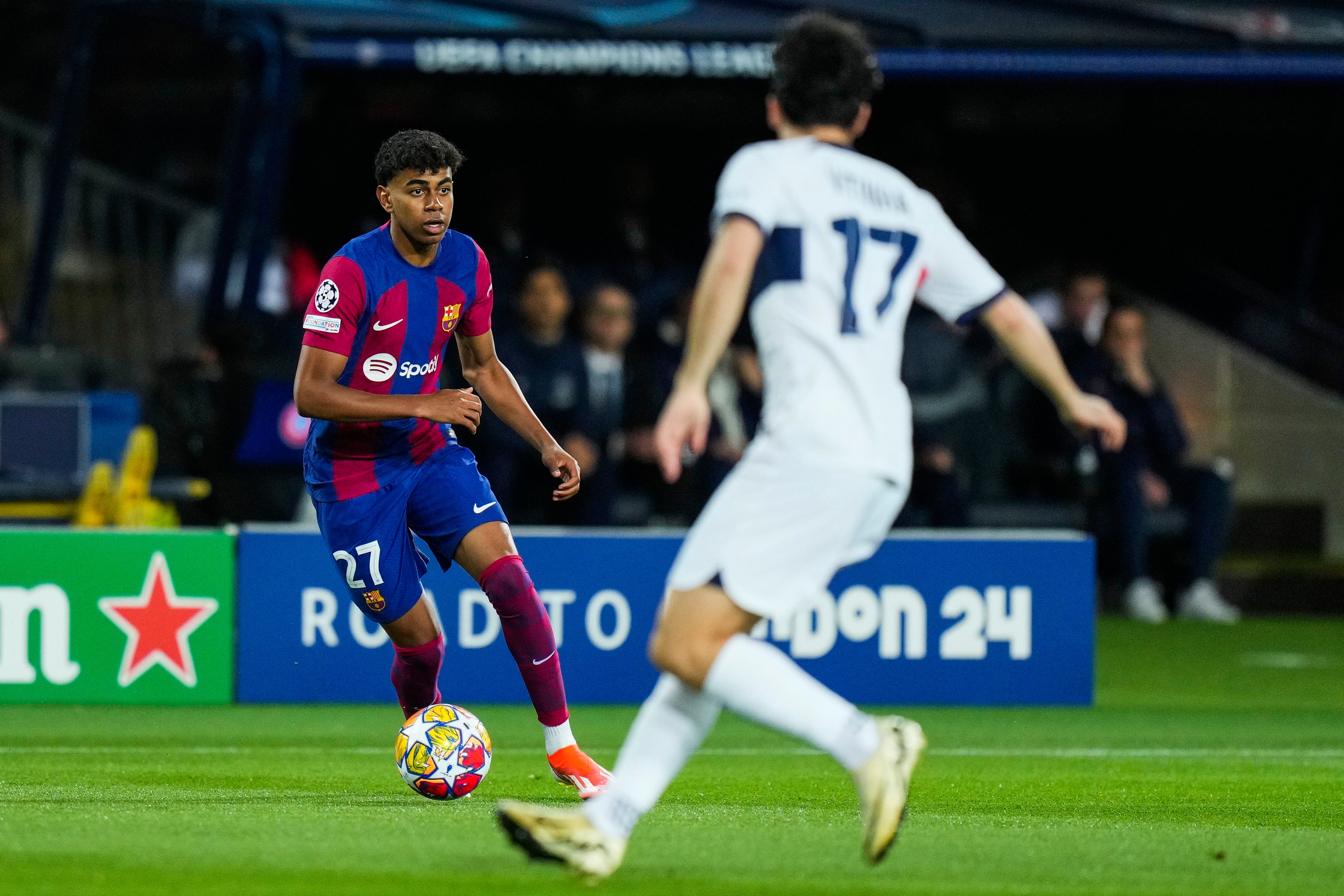 Barcelona – PSG, la Champions League, en directo | Raphinha adelanta al Barça ante el PSG tras una buena jugada de Lamine Yamal