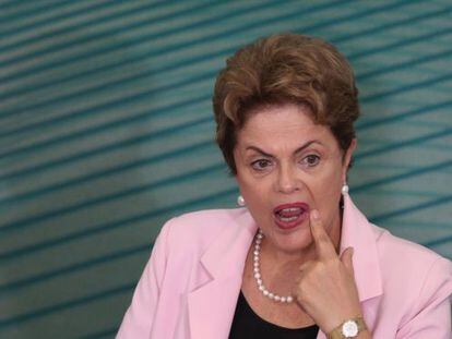 La presidenta Dilma Rousseff, el 27 de agosto en Brasilia.