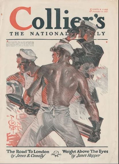 Ilustración para la portada de 'Collier's', perteneciente al número publicado el 10 de noviembre de 1917.