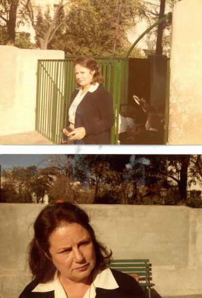 Carmen Sánchez García en el colegio Nervión en los años ochenta.