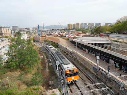 Exterior de las obras de la nueva estación de La Sagrera, en una fotografía de archivo.