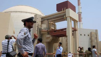 Foto de archivo de un reactor construido en la planta nuclear de Bushehr, en Ir&aacute;n.
 