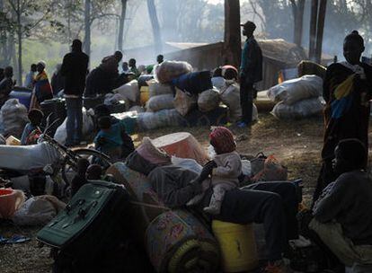 Desplazados kenianos en uno de los campos a las afueras de Nairobi.