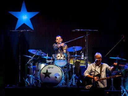 Ringo Starr, este jueves en Madrid.