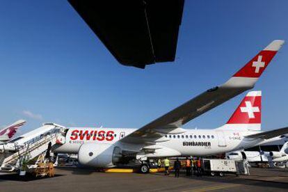 El modelo CS 100 de Bombardier para Swiss