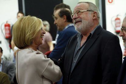 Rosa D&iacute;ez y Fernando Savater, esta semana en Madrid. 