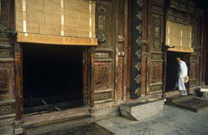 Entrada a la gran mezquita de Xian, la única que admite visitas en China.