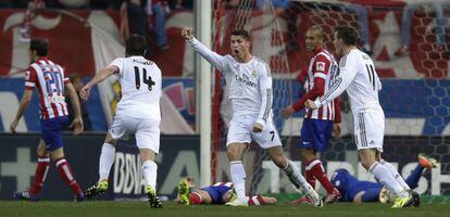 Ronaldo celebra el gol del empate
