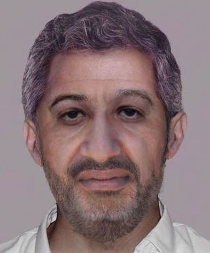 Recreación de Bin Laden que hizo el FBI con la imagen de Llamazares.