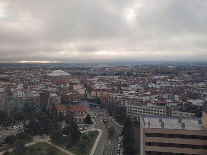 Madrid desde la planta 17 del hospital Gómez Ulla.