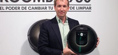 Colin Angle, presidente de iRobot, ayer en Madrid. 